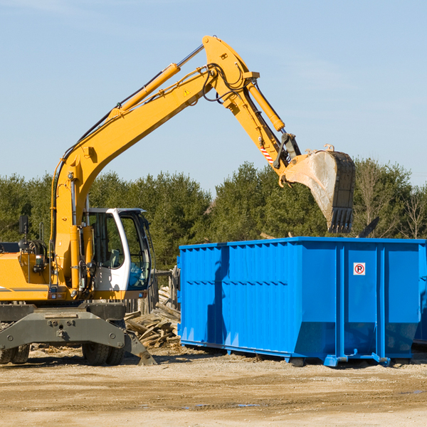 are there any restrictions on where a residential dumpster can be placed in Hamilton County IL